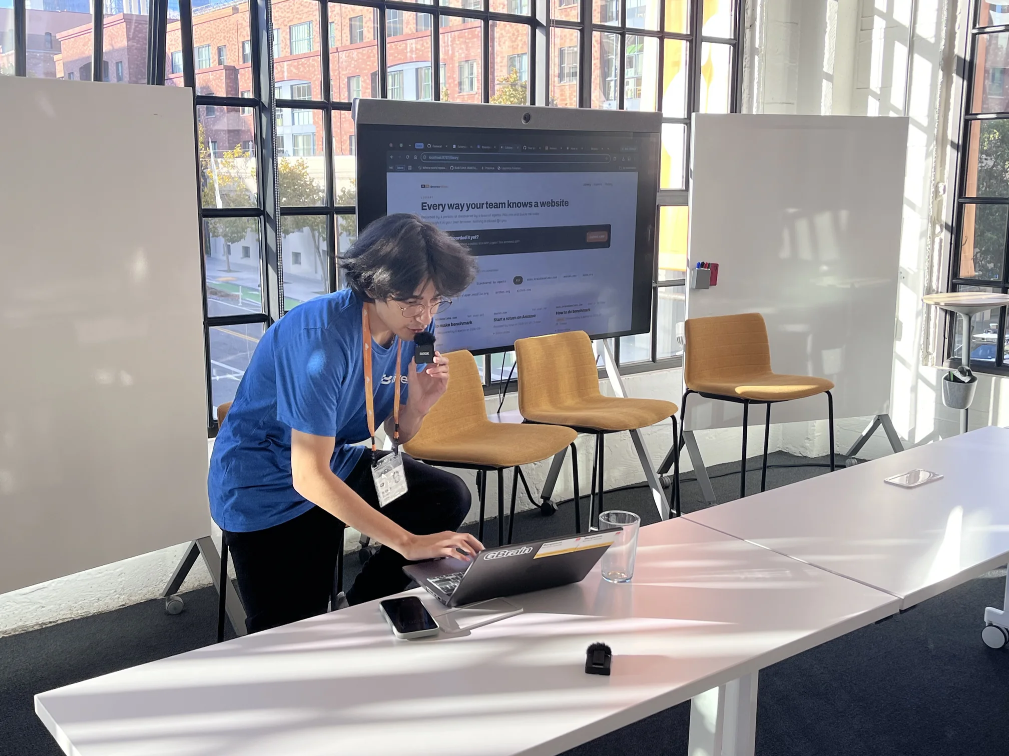 Browser Brain being demoed